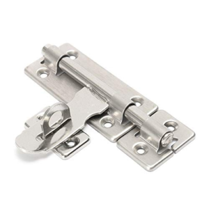 Generic 8 Inch Stainless Steel Hardware Door Lock Barrel Bolt Latch Padlock Clasp Set Brushed Stainless Steel