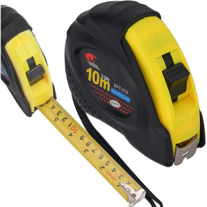Gamma Metallic Tape Measure 10M/32ft, Tape Measure, Metric & Inches Measuring Tape, Short Tape, Pocket Ruler, Industrial Measurement Tool
