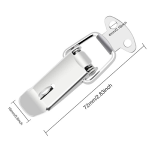 stainless Steel Clamp，Box Locking Toggle Latch Spring Loaded Catch Clamp Clips Lock Latch Hasp for container, Toolbox, Cabinet