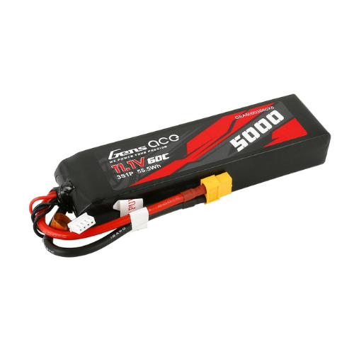 Gens Ace 5000mAh 11.1V 3S 60C LiPo Battery