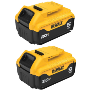 DeWalt DCB205-2 20V MAX XR 5.0Ah Battery, 2-Pack