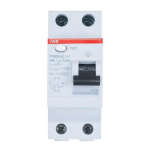 ABB FH202 Residual Current Circuit Breaker 40 A 2P 30 mA (2CSF202006R1400)