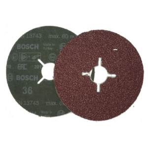 Bosch 2608607254 Abrasive Disc 115 mm, 22 mm Bore, 36 Grit (50/Pack)