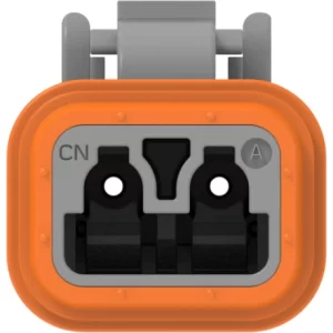 DT06-2S-C015 DT Series Plug, 2-Way, 16 AWG, Grey