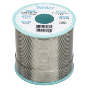 Weller T0051386299 WSW SAC M1 Solder Wire, 1.0 mm, 500 g