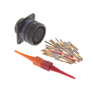 Amphenol D38999/20WE26SN Wall-Mount Receptacle, Shell Size 17, 26x #20 Socket Contacts