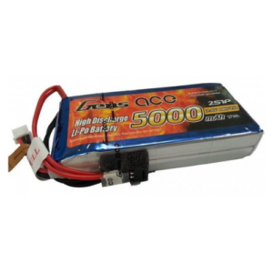 Gens ace 5000 mAh 7.4 V 2S1P RX/TX LiPo Battery Pack