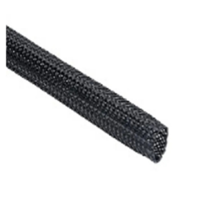 HellermannTyton 170-81004 HEGPETFR08 Braided Sleeving, PET, Black, 100 m Reel
