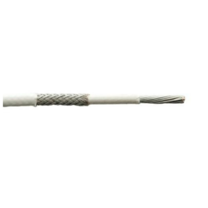 M27500-22SB1T14 Shielded Jacketed Wire, 22 AWG, 1 Conductor, White