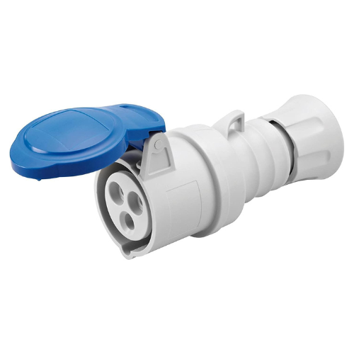 Gewiss GW62004H Straight Connector 2P+E, 200-250V 16A
