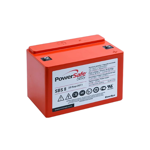 EnerSys PowerSafe SBS-8 Sealed Lead Acid Battery, 12V 8Ah