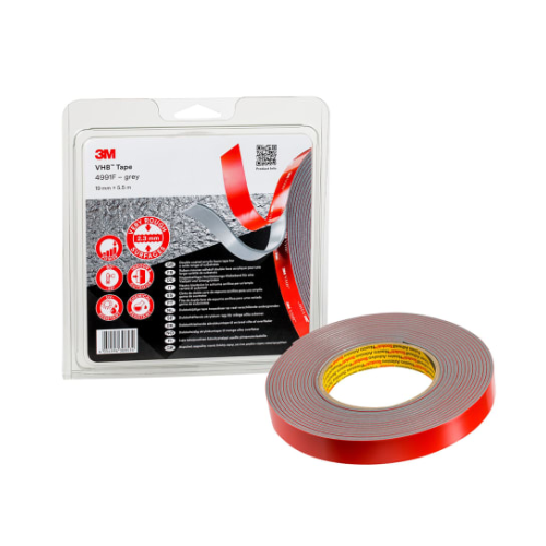3M VHB 4991F Grey Foam Tape, 19 mm x 5.5 m, 2.3 mm Thick