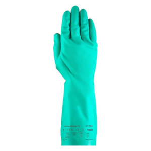 Ansell Sol-Vex 37-155 Chemical-Resistant Nitrile Gloves, Size 10