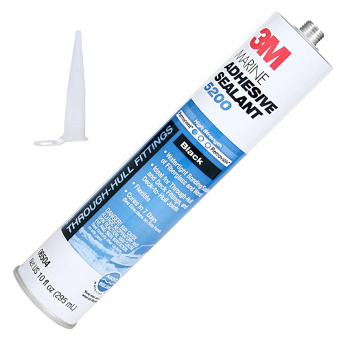 3M Marine Adhesive Sealant 5200, Black, 06504, 1/10 gal