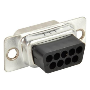 D-Subminiature Connector, 9-Contact Female Crimp Receptacle — DEA-9S-A197-F0