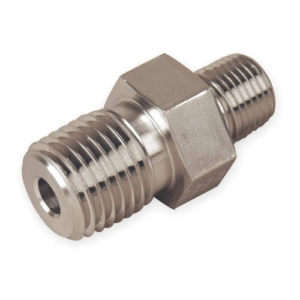 Parker 6-6 MHN-S Hex Nipple, Carbon Steel, 3/8 in