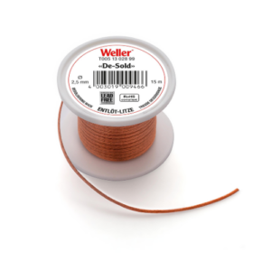 Weller Desoldering Braid Wick, 2.5mm x 1.6m