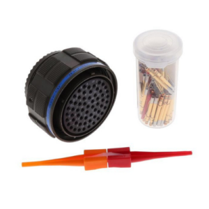 Amphenol MS27467E25B61S Circular Connector Plug, 61-Position, Size 22 Socket Crimp
