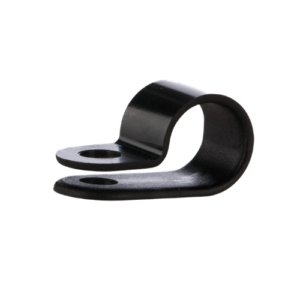 H4P-PA66HS-BK P-Clip Cable Clamp, ID 8 mm, PA66HS