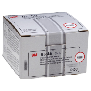 3M Hookit Finishing Film Disc 260L, 00910, 3 in, P800 (50/Carton)