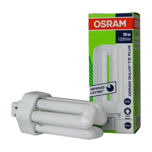 Osram Dulux T/E Plus 18 W 4000K Compact Fluorescent Lamp, 1200 lm