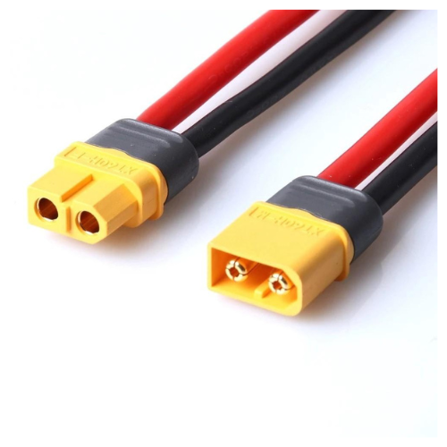 XT60 Female Battery Power Connector, 2-Pin, Solder Type