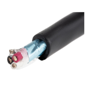 Alpha Wire Xtra-Guard 2 Control Cable, 3-Core 20 AWG, Screened, Black PE, 30 m