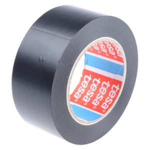Tesa 4169 PVC Lane Marking Tape, Black, 33 m, 0.18 mm