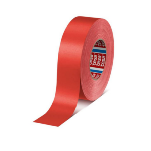 tesa 4651 Acrylic-Coated Cloth Tape, 50mm x 50m, Red