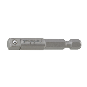 Stahlwille 3115000 Bit Connector 1/4" Hex to 1/4" Square, L 50 mm