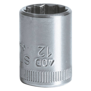 Stahlwille 01030012 Bi-Hexagon Socket 1/4" Drive, 12 mm