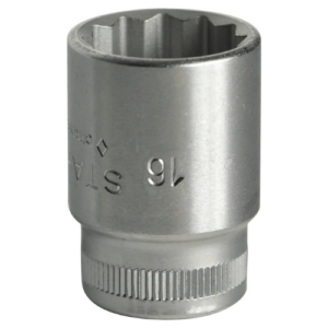 Stahlwille 02010016 Bi-Hexagon Socket 3/8" Drive, 16 mm