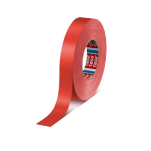 tesa 4651 Acrylic-Coated Cloth Tape, 50 m x 25 mm, Red