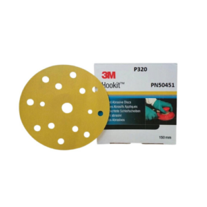 3M Hookit 50445 Abrasive Discs, P320 (Pack of 100)