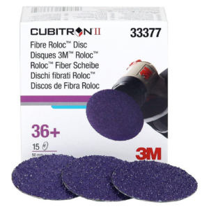3M Cubitron II Roloc Fibre Disc 786C 50 mm 36+ Grade 33377 (Box of 15)