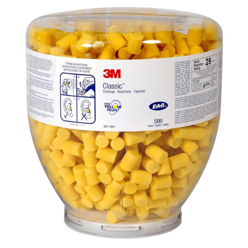 3M E-A-R Classic One Touch Earplug Refill 391-1001 (500 Pairs)