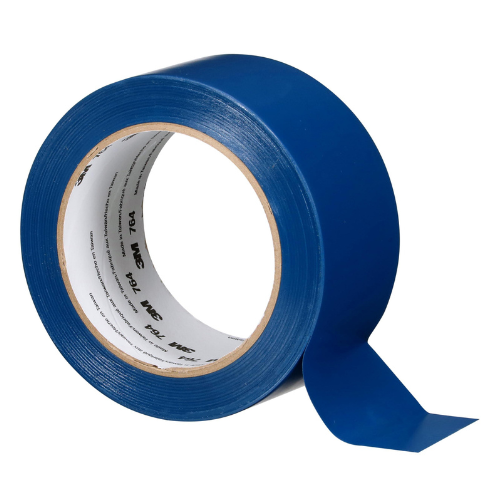 3M 764 Vinyl Tape, Blue, 3 in x 36 yd