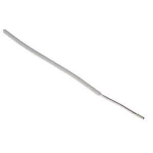 TE Connectivity Hook-Up Wire, 22 AWG, 0.33 mm2, 19/0.25, Polyalkene, White, 100 m Roll