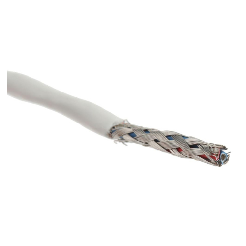 TE Connectivity Screened Twisted Pair Data Cable, 1 Pair, 0.25 mm2, 24 AWG, White, 100 m Roll