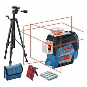 Bosch GLL3-80C Multi-Line Laser Level with BT150 Tripod
