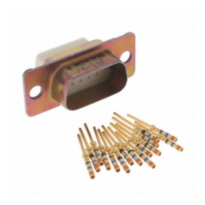 M24308/4-11F HD D-Sub Connector, 15-Way, Male Pin
