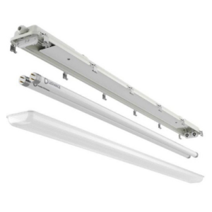 LEDVANCE Damp Proof 1200 2-Lamp Luminaire, with LED Tubes