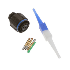 D38999/26WB2SN Connector, Plug, Olive Drab Cadmium, Size 11, 2#16 Socket Contacts, Normal Key, D38999 Series III