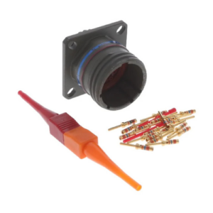 D38999/20WD18PN Connector, Wall Mount Receptacle, Olive Drab Cadmium, Size 15, 18#20 Pin Contacts, Key Normal, D38999 S3