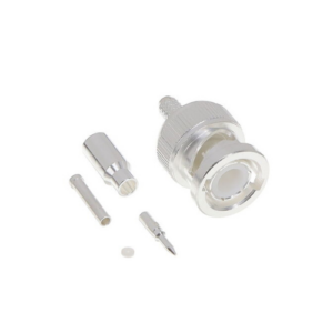 TE Connectivity 1-1337430-0 BNC Connector Plug, Cable Mount, 50 Ohm, Crimp, Straight