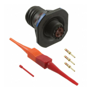 D38999/24WA98PN Conn, Jam-Nut Rcpt Sz 9, 3#20 Pin