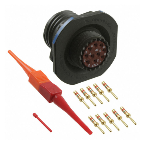 D38999/24WC98PN Circular Connector 10P Female Sz 13 Pin Panel Mount