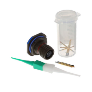 D38999/24WA35SA Connector, Jam Nut, Olive Drab Cadmium, Size 9, 6#22D Socket Contacts, D38999 S3