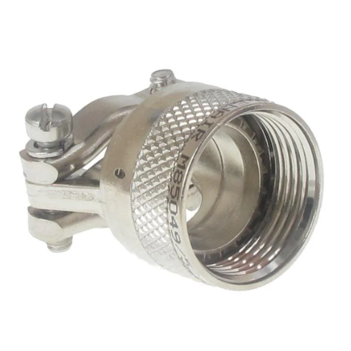 M85049/38-25A Backshell, D38999, Non-Self-Locking, Straight, Black Anodized Aluminium, Shell Size 25