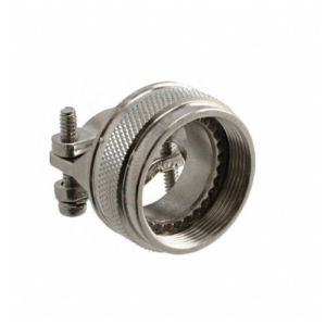 M85049/38-17N Backshell, Strain Relief Clamp, Straight, Size 17E, Non-Self-Locking, Aluminium Alloy, Electroless Nickel, MIL-DTL-38999 Series III & IV
